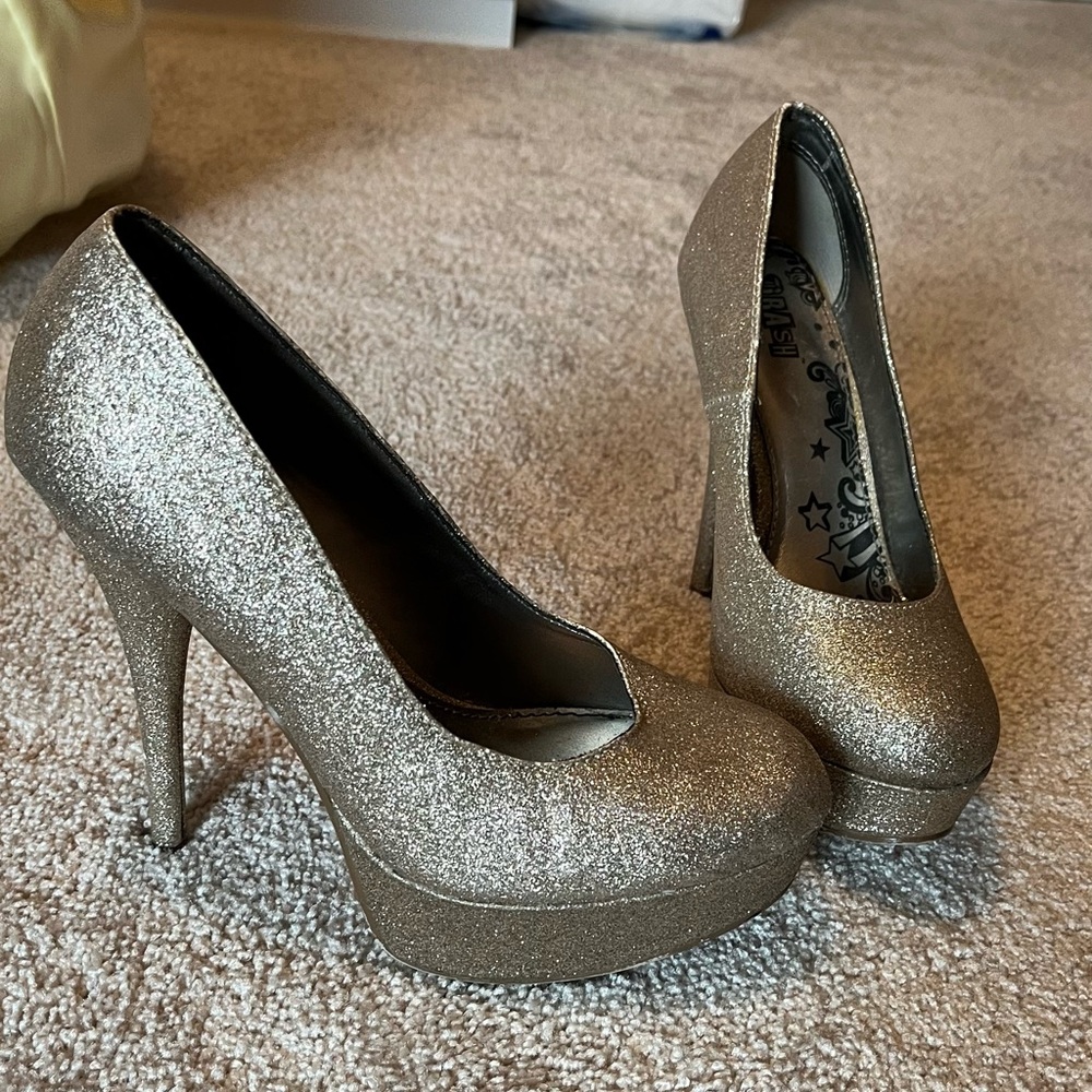 Gold heels